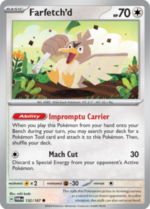 Pokémon TCG Farfetch'd – TWM 132/167 Common Regular – EN