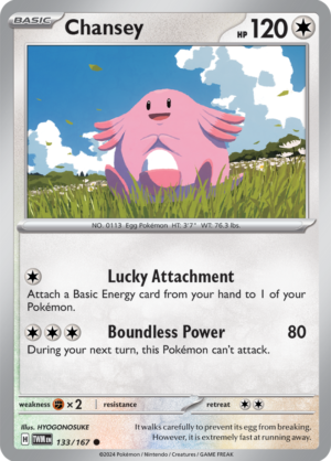 Pokémon TCG Chansey – TWM 133/167 Common Regular – EN