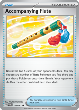 Pokémon TCG Accompanying Flute – TWM 142/167 Uncommon Regular – EN