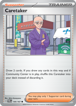 Pokémon TCG Caretaker – TWM 144/167 Common Regular – EN