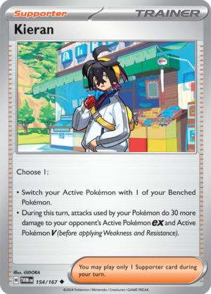 Pokémon TCG Kieran – TWM 154/167 Uncommon Regular – EN