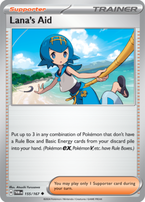 Pokémon TCG Lana's Aid – TWM 155/167 Uncommon Regular – EN