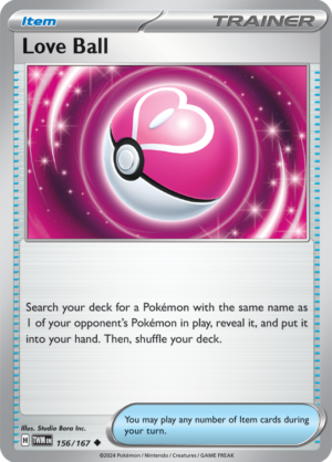 Pokémon TCG Love Ball – TWM 156/167 Uncommon Regular – EN