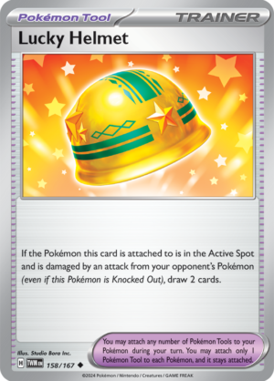 Pokémon TCG Lucky Helmet – TWM 158/167 Uncommon Regular – EN