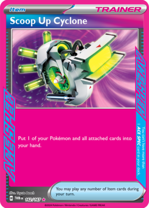Pokémon TCG Scoop Up Cyclone – TWM 162/167 ACE SPEC Rare Holo – EN