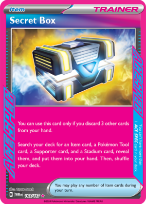 Pokémon TCG Secret Box – TWM 163/167 ACE SPEC Rare Holo – EN