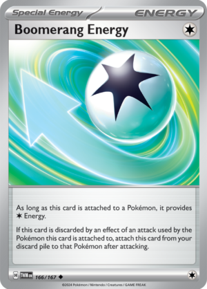 Pokémon TCG Boomerang Energy – TWM 166/167 Uncommon Regular – EN