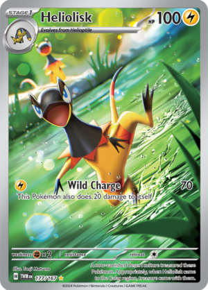 Pokémon TCG Heliolisk – TWM 177/167 Illustration Rare Holo – EN