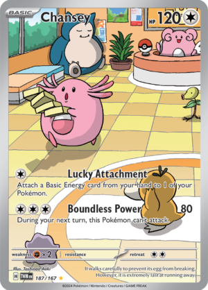 Pokémon TCG Chansey – TWM 187/167 Illustration Rare Holo – EN