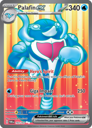 Pokémon TCG Palafin ex – TWM 193/167 Ultra Rare Holo – EN