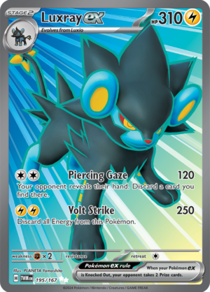 Pokémon TCG Luxray ex – TWM 195/167 Ultra Rare Holo – EN