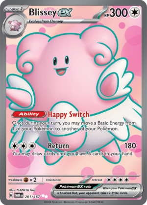Pokémon TCG Blissey ex – TWM 201/167 Ultra Rare Holo – EN