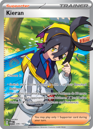Pokémon TCG Kieran – TWM 206/167 Ultra Rare Holo – EN