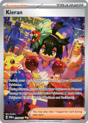 Pokémon TCG Kieran – TWM 218/167 Special Illustration Rare Holo – EN