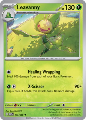 Pokémon TCG Leavanny – WHT 003/086 Uncommon Regular – EN