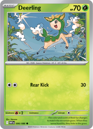 Pokémon TCG Deerling – WHT 006/086 Common Regular – EN