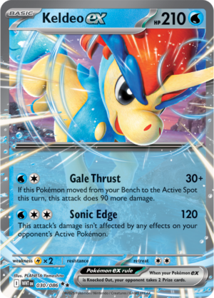Pokémon TCG Keldeo ex – WHT 030/086 Double Rare Holo – EN
