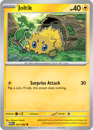 Pokémon TCG Joltik – WHT 033/086 Common Regular – EN