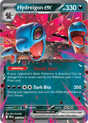 Pokémon TCG Hydreigon ex – WHT 067/086 Double Rare Holo – EN