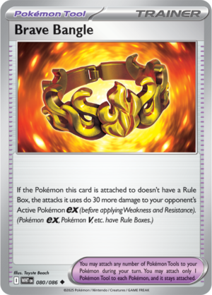 Pokémon TCG Brave Bangle – WHT 080/086 Uncommon Reverse Holofoil – EN