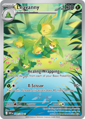 Pokémon TCG Leavanny – WHT 089/086 Illustration Rare Holo – EN