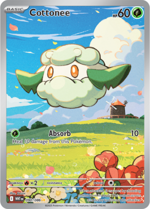 Pokémon TCG Cottonee – WHT 090/086 Illustration Rare Holo – EN