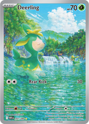 Pokémon TCG Deerling – WHT 091/086 Illustration Rare Holo – EN