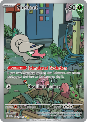 Pokémon TCG Shelmet – WHT 093/086 Illustration Rare Holo – EN