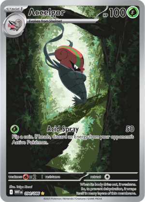 Pokémon TCG Accelgor – WHT 094/086 Illustration Rare Holo – EN