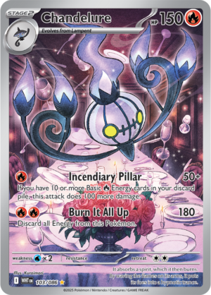 Pokémon TCG Chandelure – WHT 103/086 Illustration Rare Holo – EN