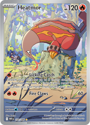 Pokémon TCG Heatmor – WHT 104/086 Illustration Rare Holo – EN