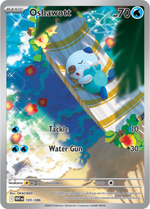 Pokémon TCG Oshawott – WHT 105/086 Illustration Rare Holo – EN