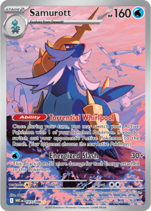 Pokémon TCG Samurott – WHT 107/086 Illustration Rare Holo – EN