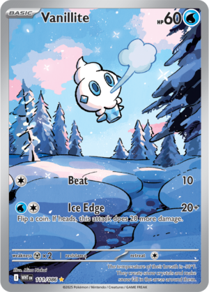 Pokémon TCG Vanillite – WHT 111/086 Illustration Rare Holo – EN