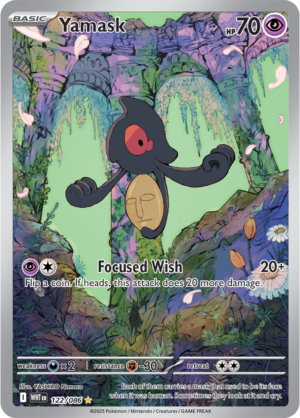 Pokémon TCG Yamask – WHT 122/086 Illustration Rare Holo – EN