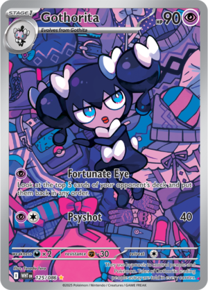 Pokémon TCG Gothorita – WHT 125/086 Illustration Rare Holo – EN