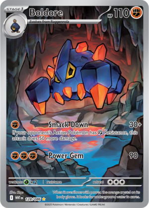 Pokémon TCG Boldore – WHT 128/086 Illustration Rare Holo – EN