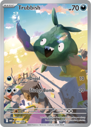 Pokémon TCG Trubbish – WHT 140/086 Illustration Rare Holo – EN