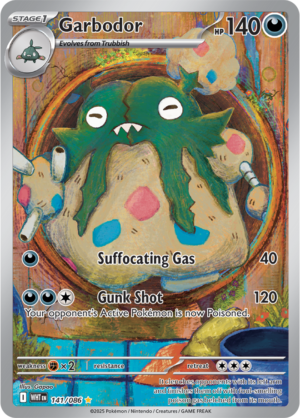 Pokémon TCG Garbodor – WHT 141/086 Illustration Rare Holo – EN