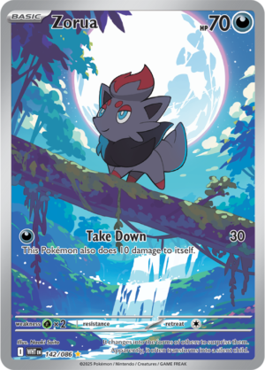 Pokémon TCG Zorua – WHT 142/086 Illustration Rare Holo – EN