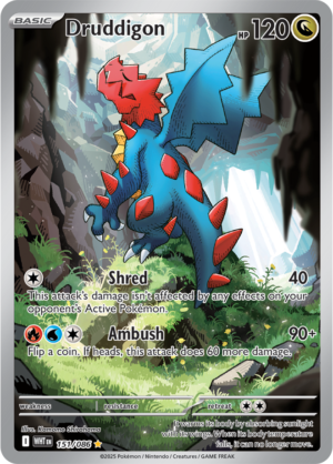 Pokémon TCG Druddigon – WHT 151/086 Illustration Rare Holo – EN