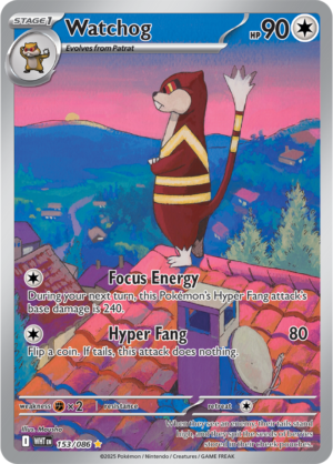Pokémon TCG Watchog – WHT 153/086 Illustration Rare Holo – EN