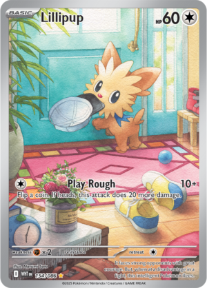 Pokémon TCG Lillipup – WHT 154/086 Illustration Rare Holo – EN