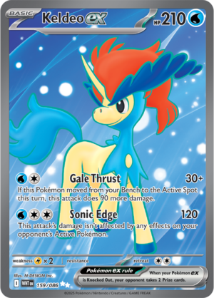 Pokémon TCG Keldeo ex – WHT 159/086 Ultra Rare Holo – EN