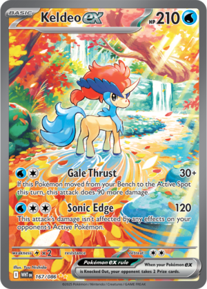 Pokémon TCG Keldeo ex – WHT 167/086 Special Illustration Rare Holo – EN
